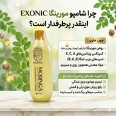 شامپو موی سر حاوی روغن مورینگا پرپشت کننده مو برند اکسونیک 300 میل
